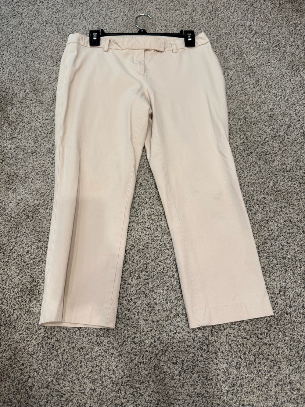Dalia Cropped Ankle Pants in Light Beige